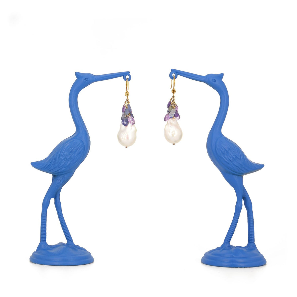 Pearl teardrop earrings