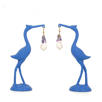Pearl teardrop earrings