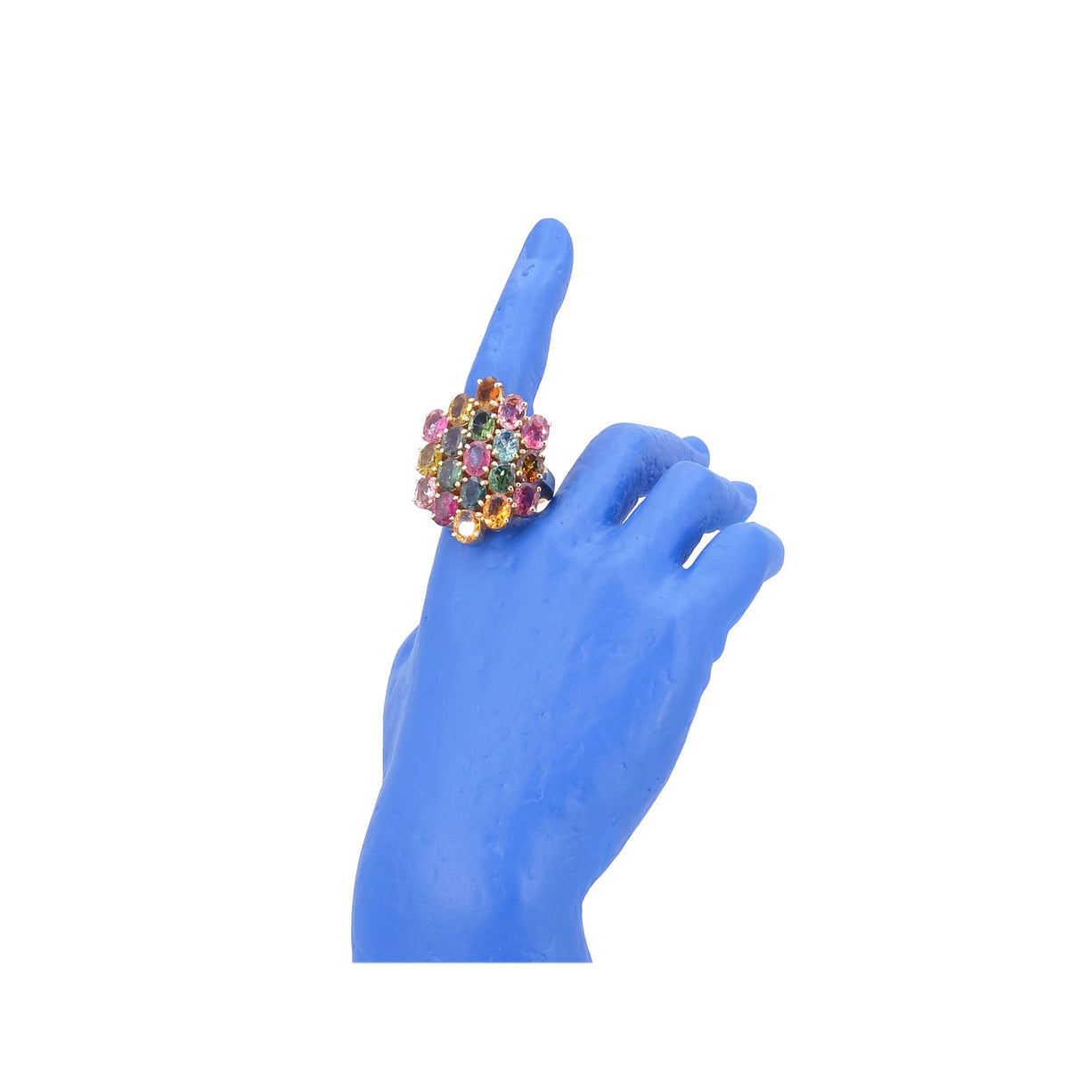 Ring with tourmalines