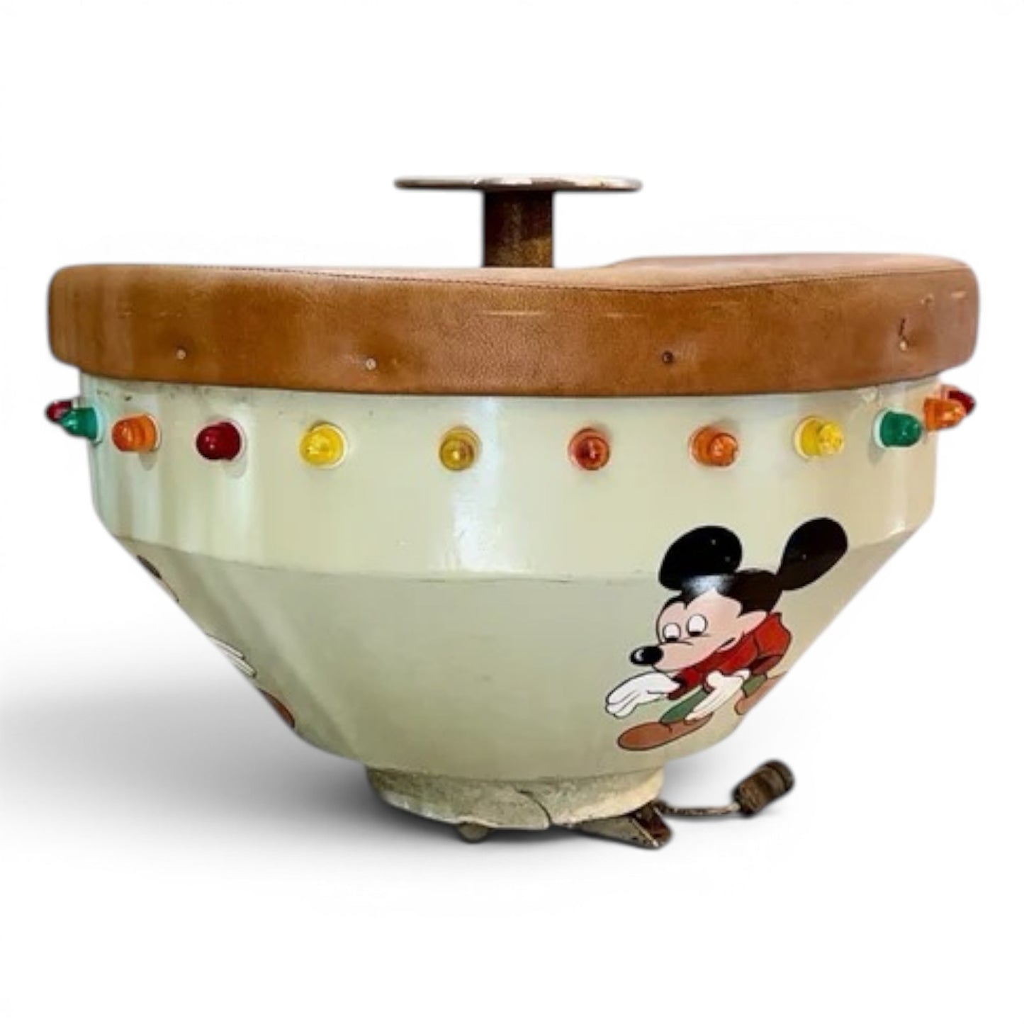 Vintage 1960s English Fairground Ride Pot with Lights