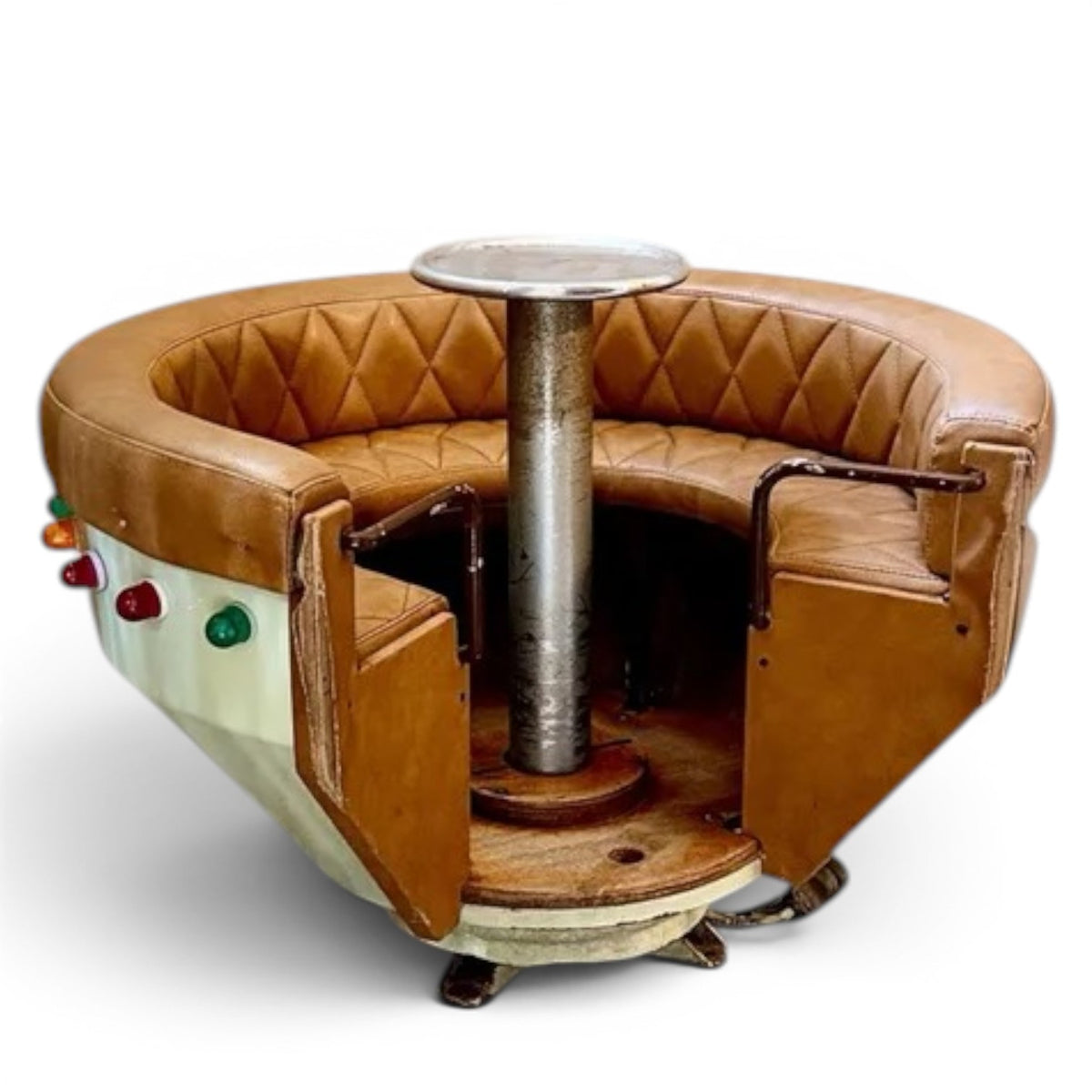 Vintage 1960s English Fairground Ride Pot with Lights