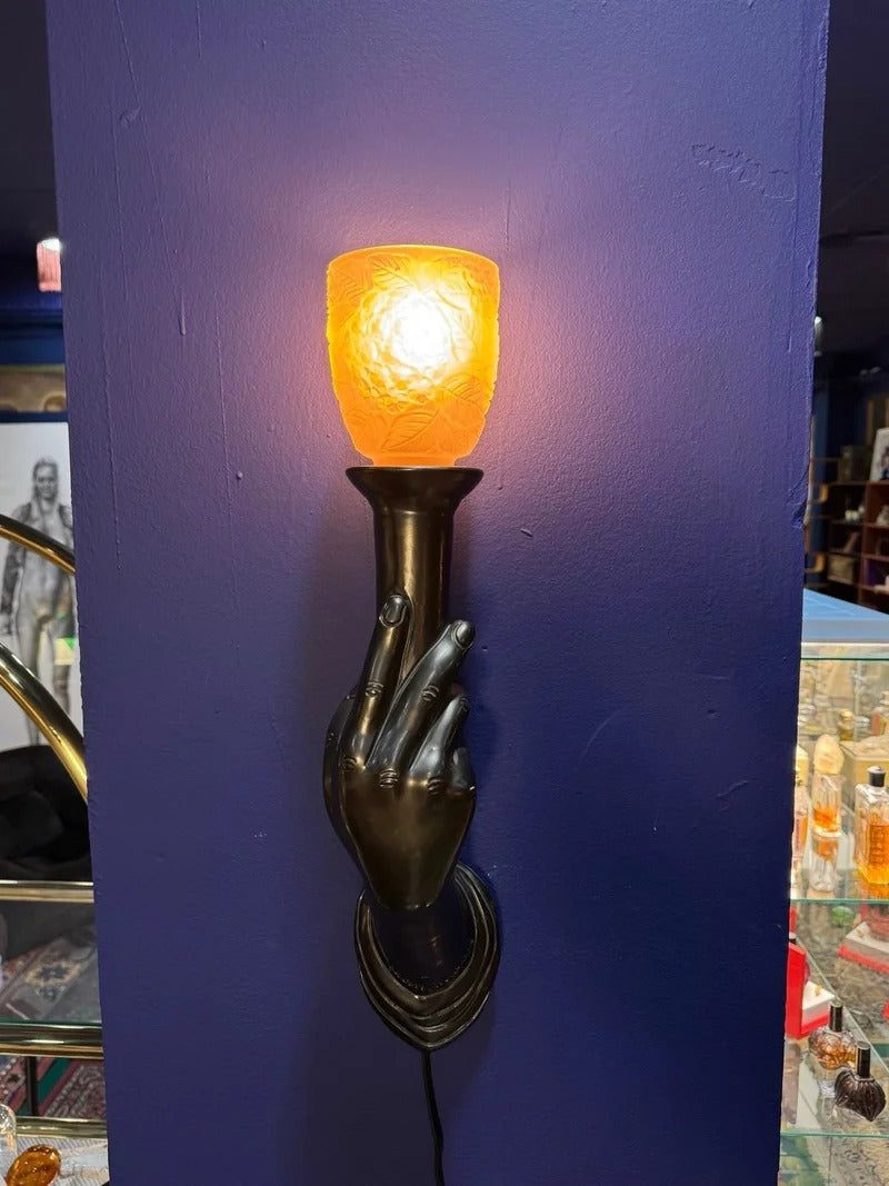 Wall lamp from Jean Marais, France 50s (tulip not included)